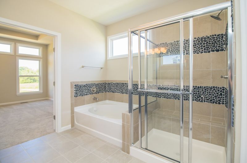 Compact Shower with Sliding Doors